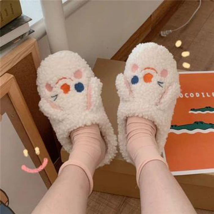 Myra Fluffy Fur Cartoon Slippers