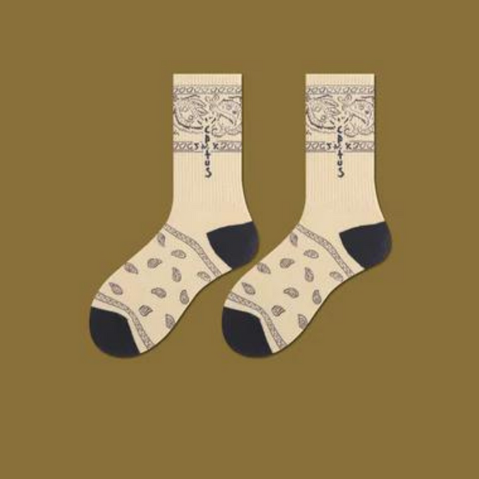 Twila Printed Cotton Socks