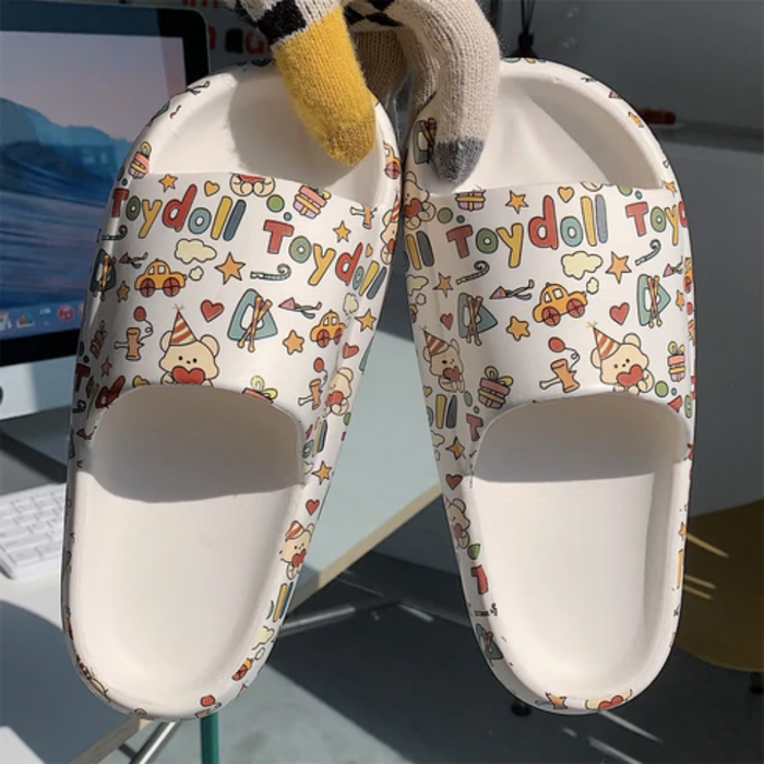 The Mallory Cute Print EVA Slides