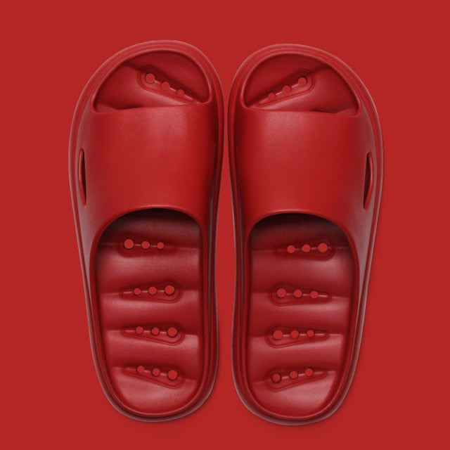 Red Smart Non-Slip Cloud Sandals.