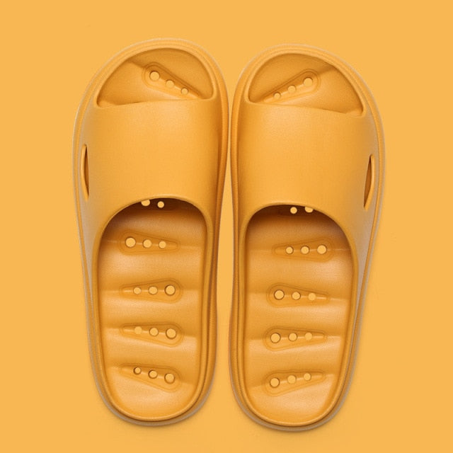 Yellow Smart Non-Slip Cloud Sandals.