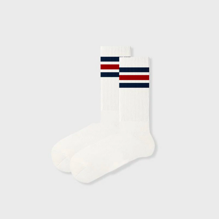 Annetta White Colored Socks