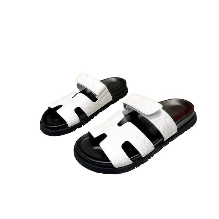 Dual Tone Adjustable Slide Sandals For Men