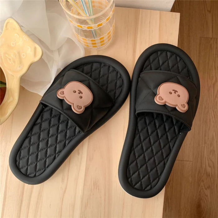 The Meredith Open Toe PVC Slides