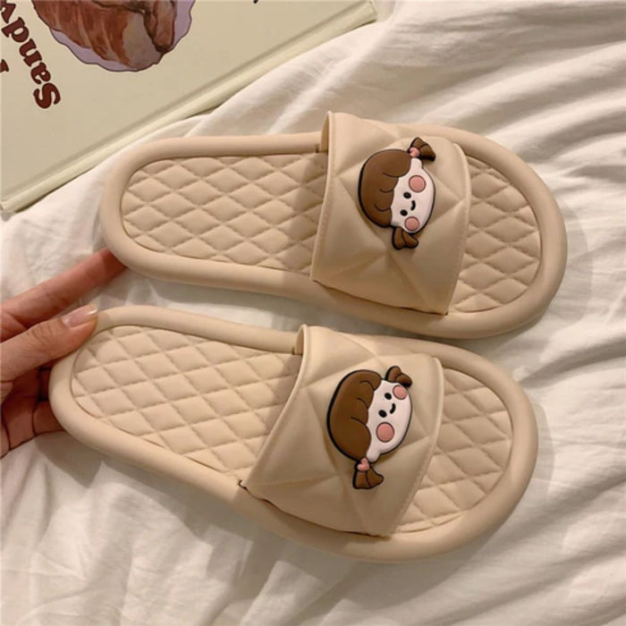 The Meredith Open Toe PVC Slides