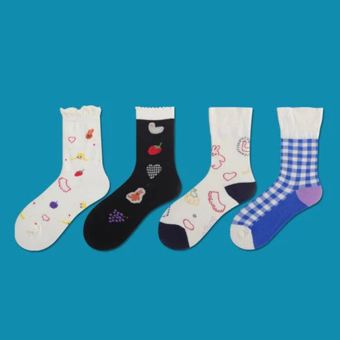 Patterned Evangelina Socks