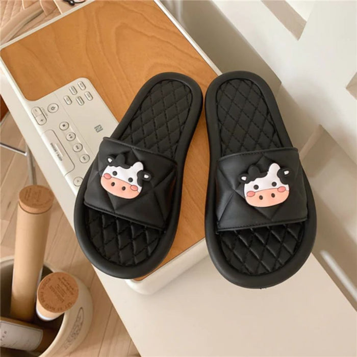 The Meredith Open Toe PVC Slides