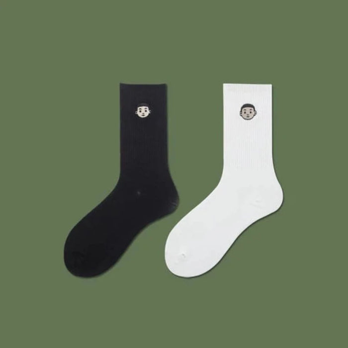 The Alfreda Black And White Socks