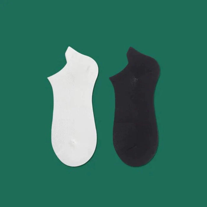 The Vonda White And Black Socks