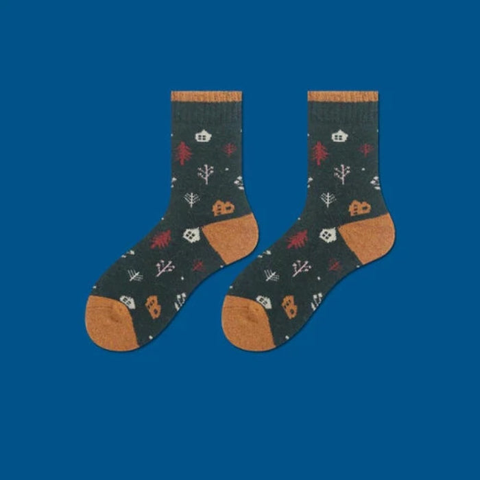 The Antionette Printed Socks Cotton