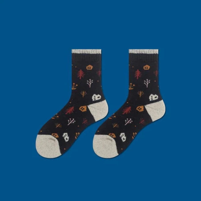 The Antionette Printed Socks Cotton