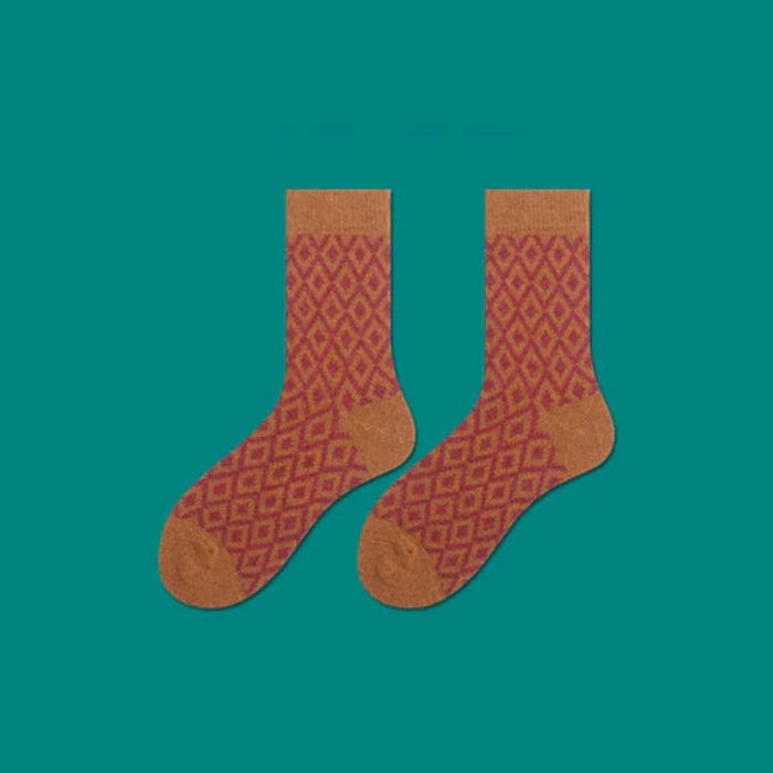 The Lashonda Print Colored Socks