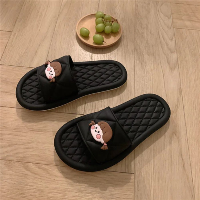 The Meredith Open Toe PVC Slides