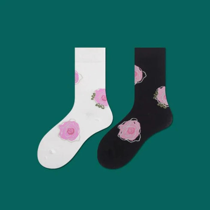 The Octavia Floral Print Socks