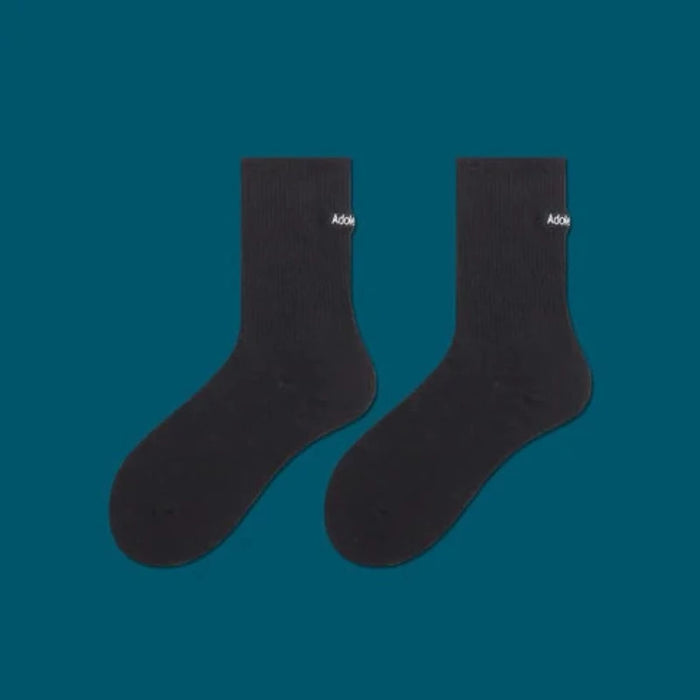 The Hollie White And Black Cotton Socks