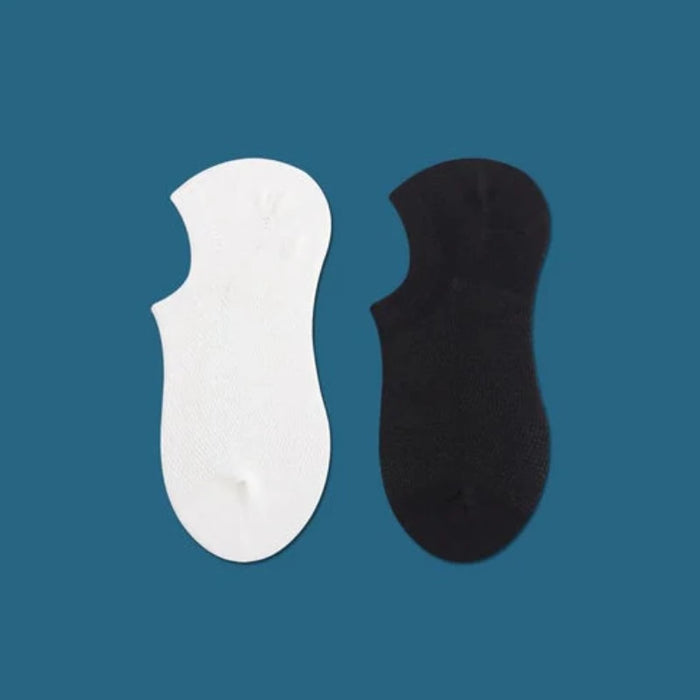 The Deann White And Black Short Socks