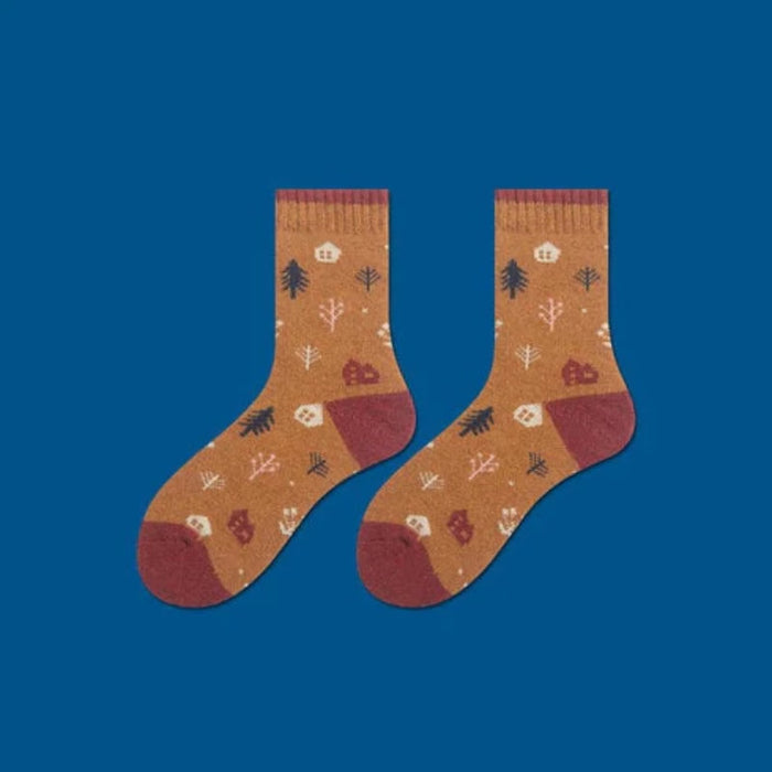 The Antionette Printed Socks Cotton