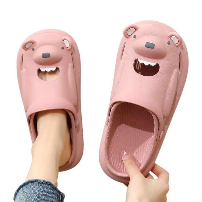 The Open Mouth Bear Slippers