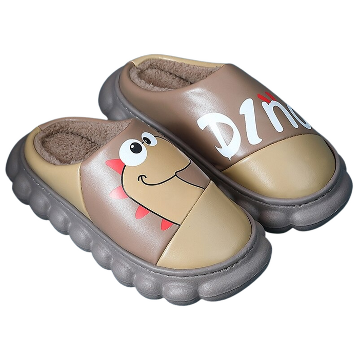 The Bubbly Sole Dinosaur Slippers