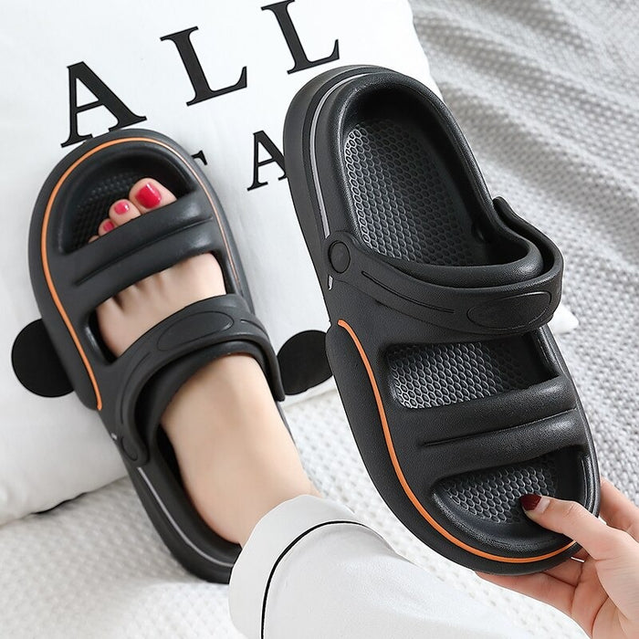 The Chunky Platform Slippers Open Toe Beach Slides