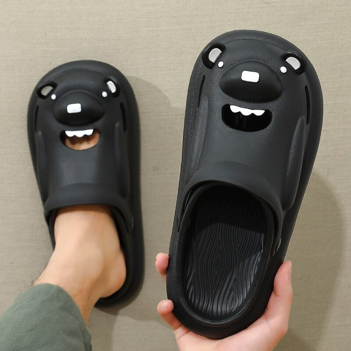 The Open Mouth Bear Slippers