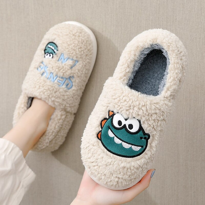 The Plushy Dinosaur Slippers