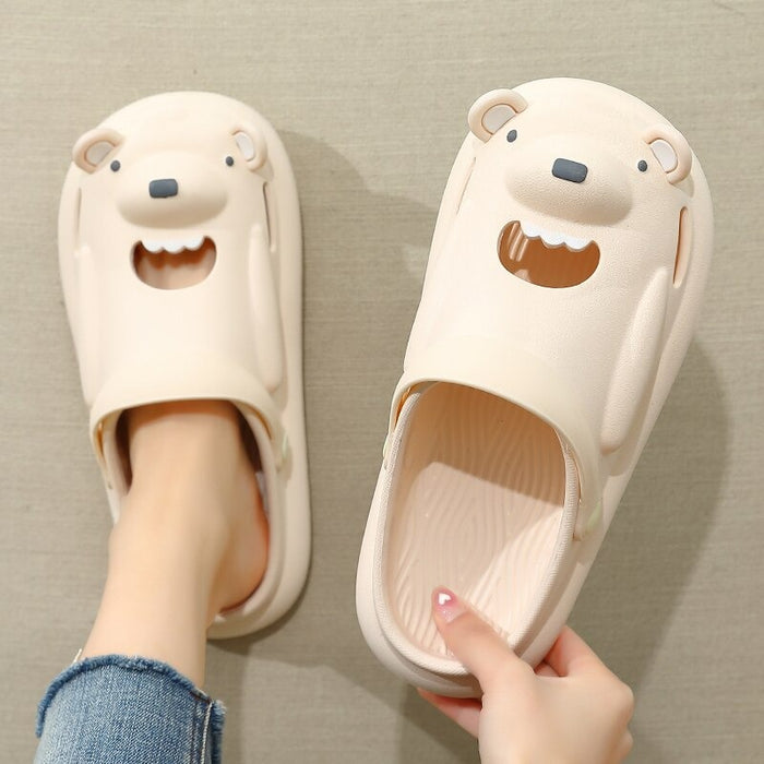 The Open Mouth Bear Slippers