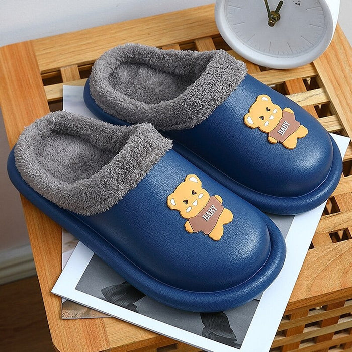 The Winter EVA Waterproof Bear Slippers for Men and Women