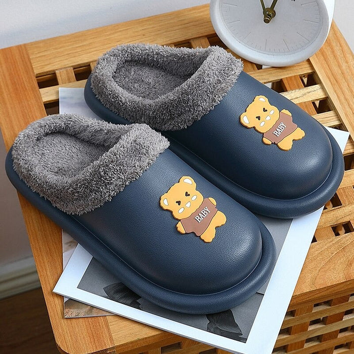 The Winter EVA Waterproof Bear Slippers for Men and Women