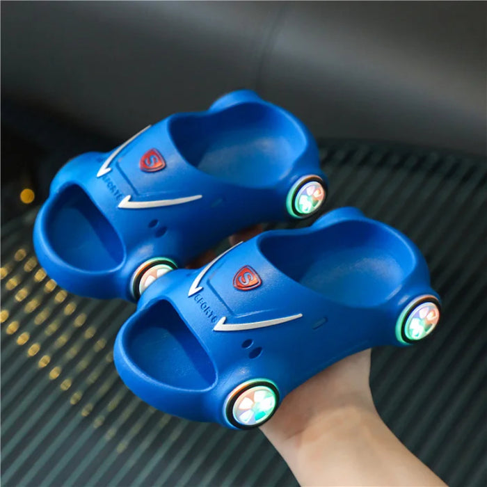 Sports Car Style Kids Luminous Slippers