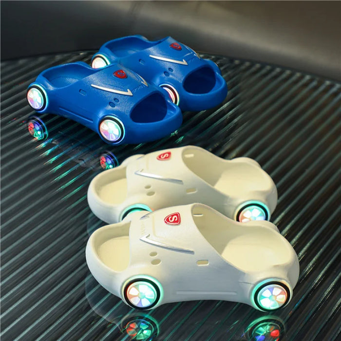 Sports Car Style Kids Luminous Slippers