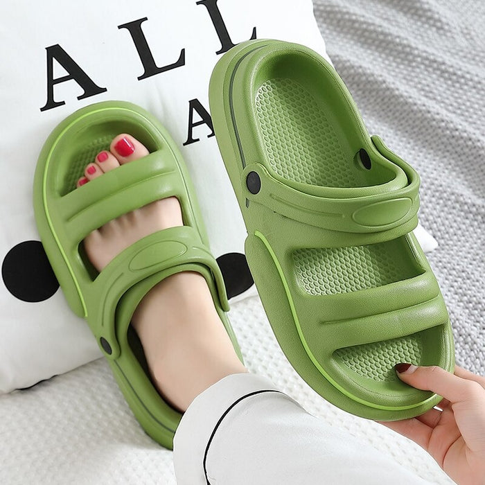 The Chunky Platform Slippers Open Toe Beach Slides