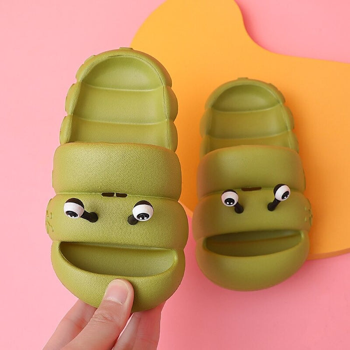 The Soft Sole Waterproof Caterpillar Slides For Kids