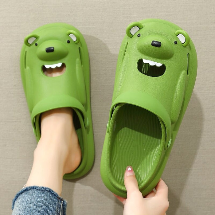 The Open Mouth Bear Slippers