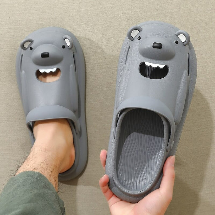 The Open Mouth Bear Slippers