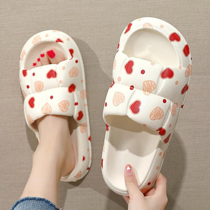 The Sweet Heart Patterned Slides