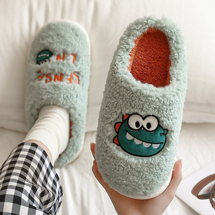 The Plushy Dinosaur Slippers