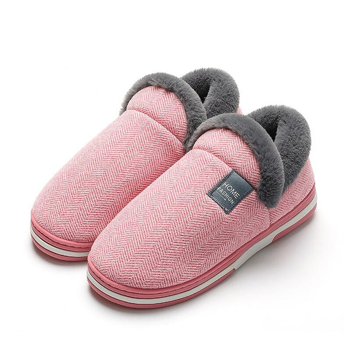 The Women Winter Home Plush Slippers