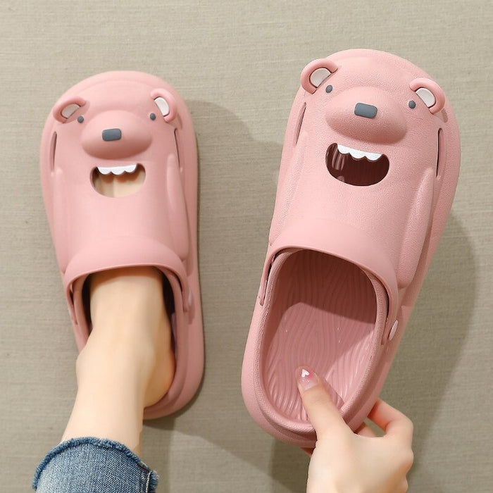 The Open Mouth Bear Slippers