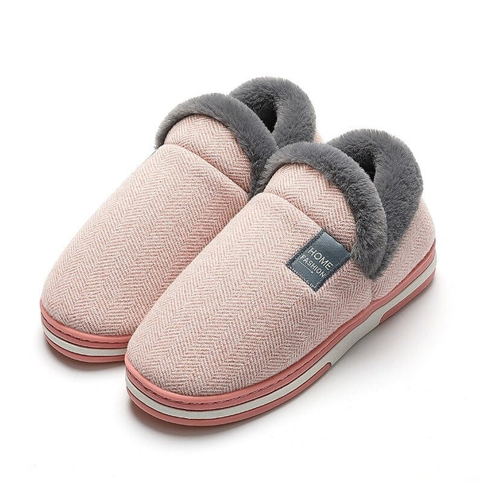 The Women Winter Home Plush Slippers