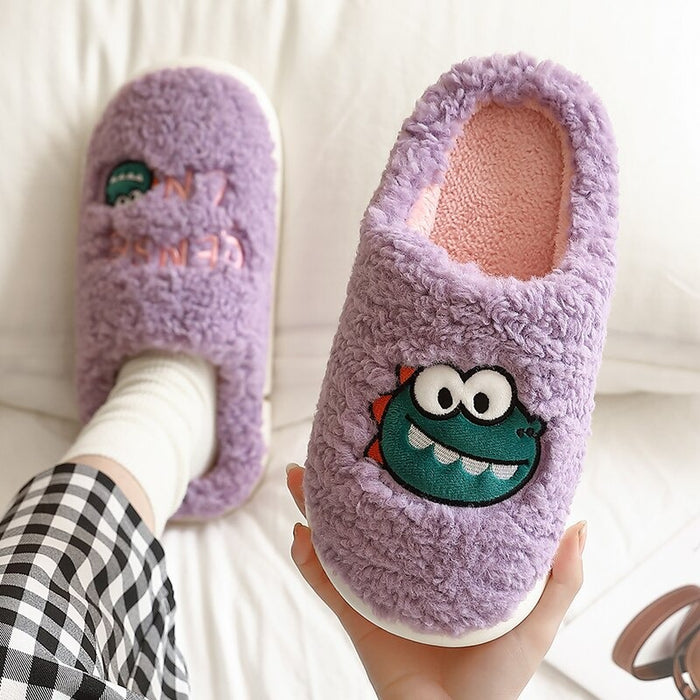 The Plushy Dinosaur Slippers