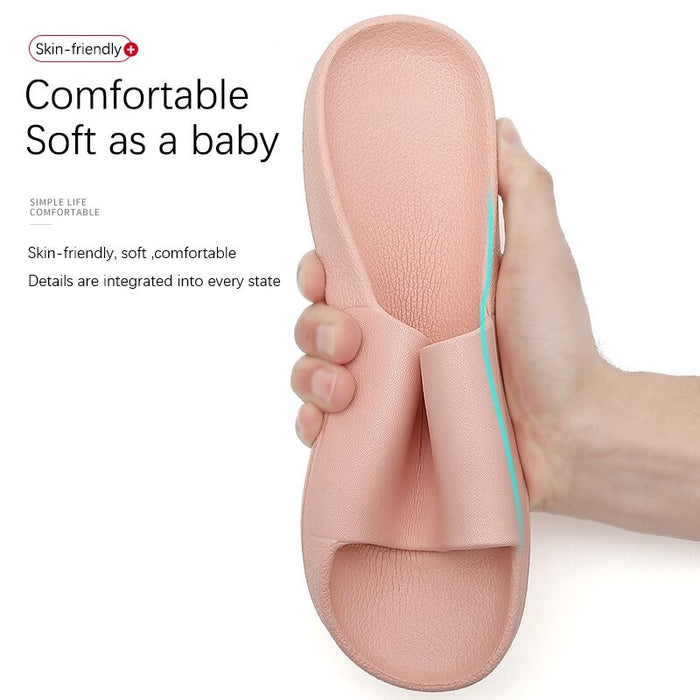 The Solid Colored Cushion Slides