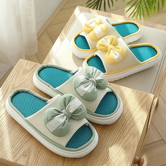 The Summer Platform Bow Slides