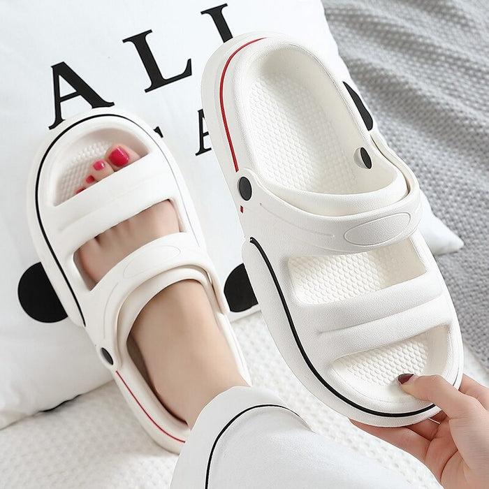 The Chunky Platform Slippers Open Toe Beach Slides