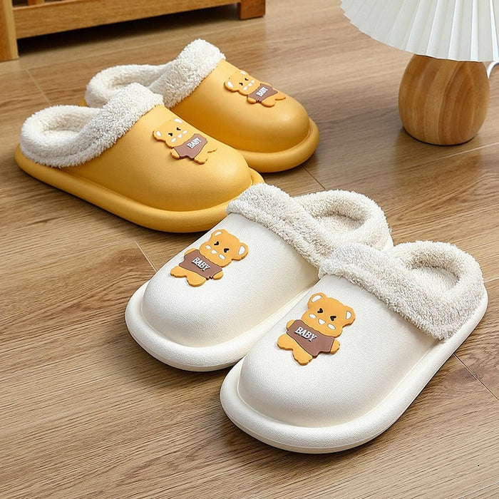 The Winter EVA Waterproof Bear Slippers for Men and Women