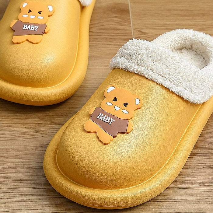 The Winter EVA Waterproof Bear Slippers for Men and Women