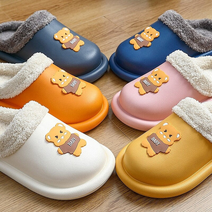 The Winter EVA Waterproof Bear Slippers for Men and Women