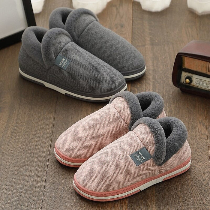 The Women Winter Home Plush Slippers