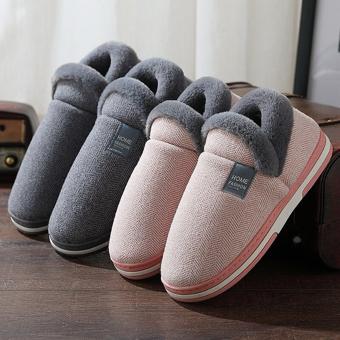 The Women Winter Home Plush Slippers